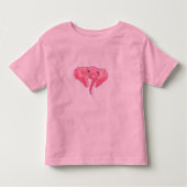 Roze olifant kinder shirts (Voorkant)