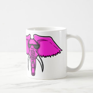 Roze olifant koffiemok