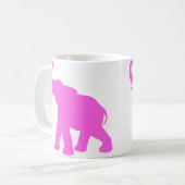 Roze olifant koffiemok (Voorkant links)