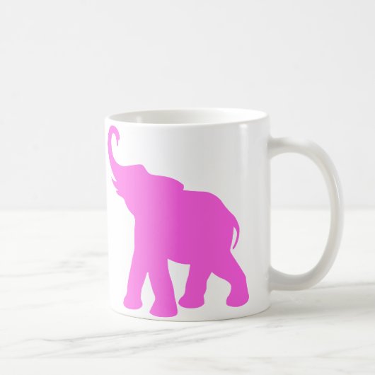 Roze olifant koffiemok (Rechts)