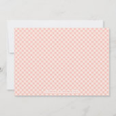 Roze olifant Little Bird Baby Sprinkle Invitation Kaart (Achterkant)