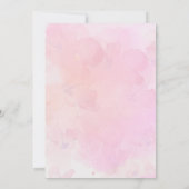 Roze Olifant Little Peanut Baby Meisje Douche Kaart (Achterkant)