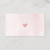 Roze Olifant Luier Raffle Baby shower Kaart (Achterkant)