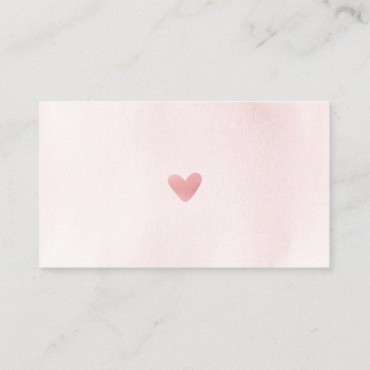 Roze Olifant Luier Raffle Baby shower Kaart (Achterkant)