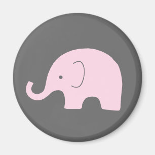 Roze olifant magneet