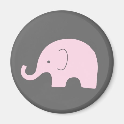 Roze olifant magneet (Voorkant)