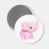 Roze olifant Magnet (Voorkant / Achterkant)