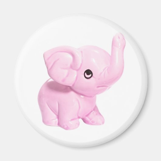 Roze olifant Magnet (Voorkant)