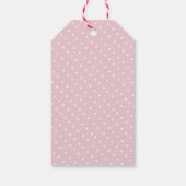 Roze Olifant Meisje Baby shower Dank je Favor Cadeaulabel (Achterkant)