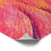 roze olifant met hibiscus poster (Hoek)