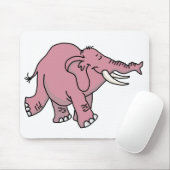 Roze olifant muismat (Met muis)