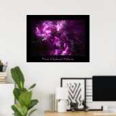 Roze olifant Nebula Poster (Thuiskantoor)