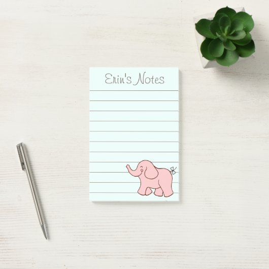 Roze olifant om te doen lijst Post It Notes Gift (Kantoor)