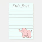 Roze olifant om te doen lijst Post It Notes Gift (Voorkant)