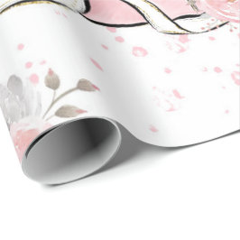 Roze olifant omlooppapier cadeaupapier