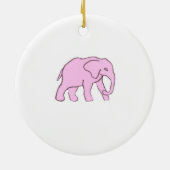 Roze olifant Ornament (Achterkant)