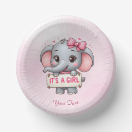 Roze Olifant Paper Bowl Papieren Kommen