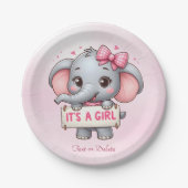 Roze Olifant Papier Bord (Voorkant)
