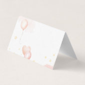 Roze olifant Place Card Kaart (Achterkant)