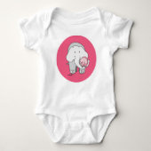 Roze olifant romper (Voorkant)