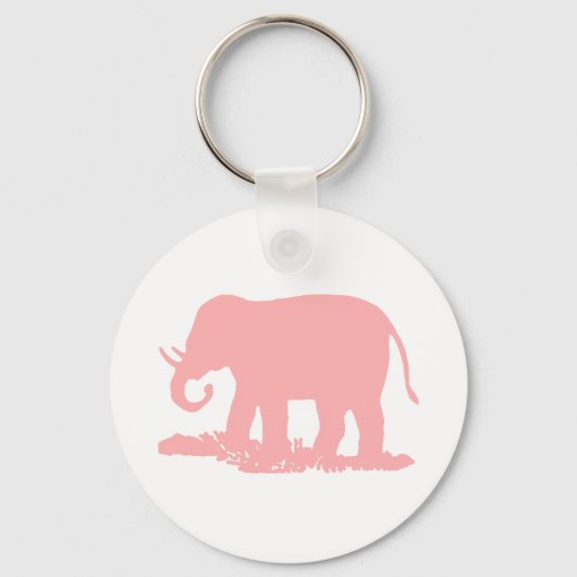 Roze olifant sleutelhanger (Voorkant)