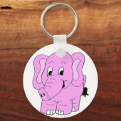 Roze olifant sleutelhanger (Voorkant)