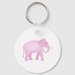 Roze olifant sleutelhanger