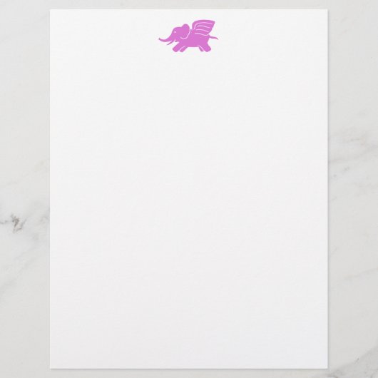 Roze olifant Stationery (Voorkant)