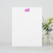 Roze olifant Stationery (Staand voorkant)