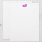 Roze olifant Stationery (Voorkant / Achterkant)