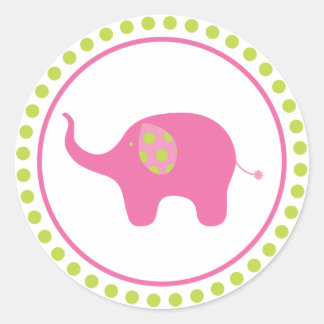 Roze olifant Sticker