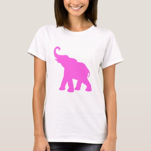 Roze olifant t-shirt (Voorkant)