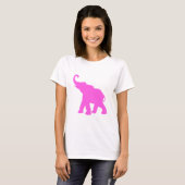 Roze olifant t-shirt (Voorkant volledig)