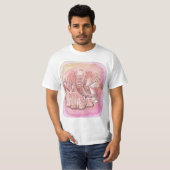 Roze Olifant T-shirt (Voorkant volledig)