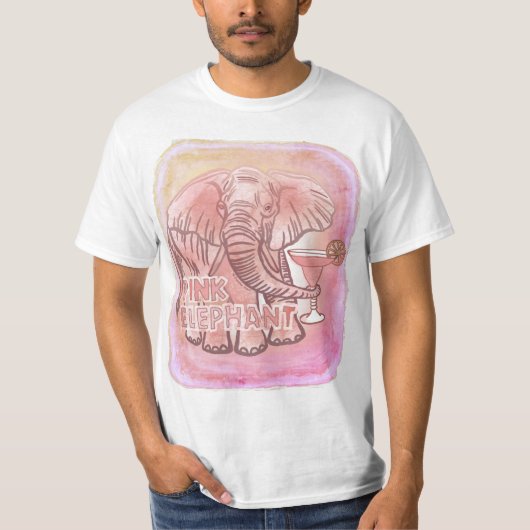 Roze Olifant T-shirt (Voorkant)