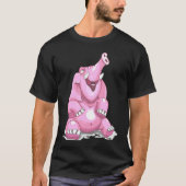 Roze olifant t-shirt (Voorkant)