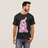 Roze olifant t-shirt (Voorkant volledig)