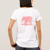 Roze olifant t-shirt (Achterkant)