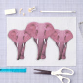 Roze olifant tissuepapier (Craft)