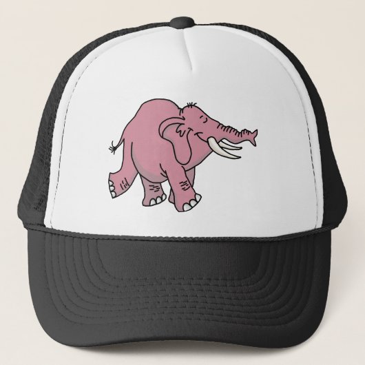 Roze olifant trucker pet (Voorkant)