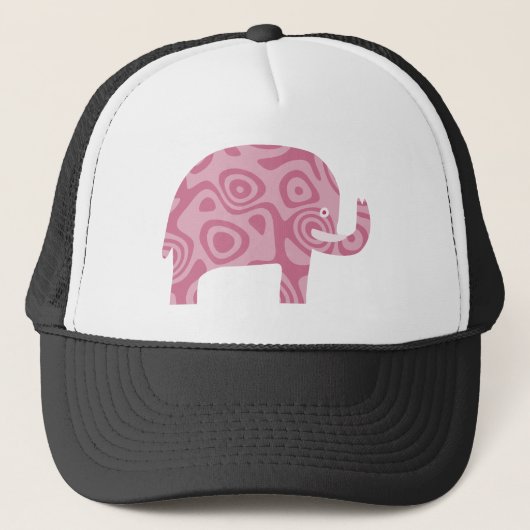 Roze olifant trucker pet (Voorkant)