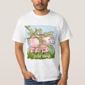 Roze Olifant Verbergen T-shirt (Voorkant)