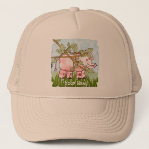 Roze Olifant Verbergen Trucker Pet
