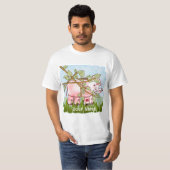 Roze Olifant Verbergt T-shirt (Voorkant volledig)