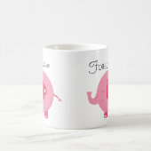 Roze olifant voor aangepaste Mok (Center)