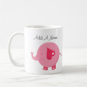 Roze olifant voor aangepaste Mok (Links)