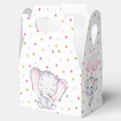 Roze olifant Waterverf Bedankdoosjes (Geopend)