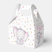 Roze olifant Waterverf Bedankdoosjes (Voorkant Zijde)