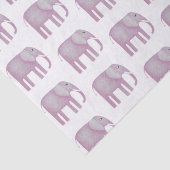 Roze olifant Waterverf Tissuepapier (Detail)