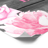 Roze Olifant welkom teken, meisje douche tafelblad Poster (Hoek)